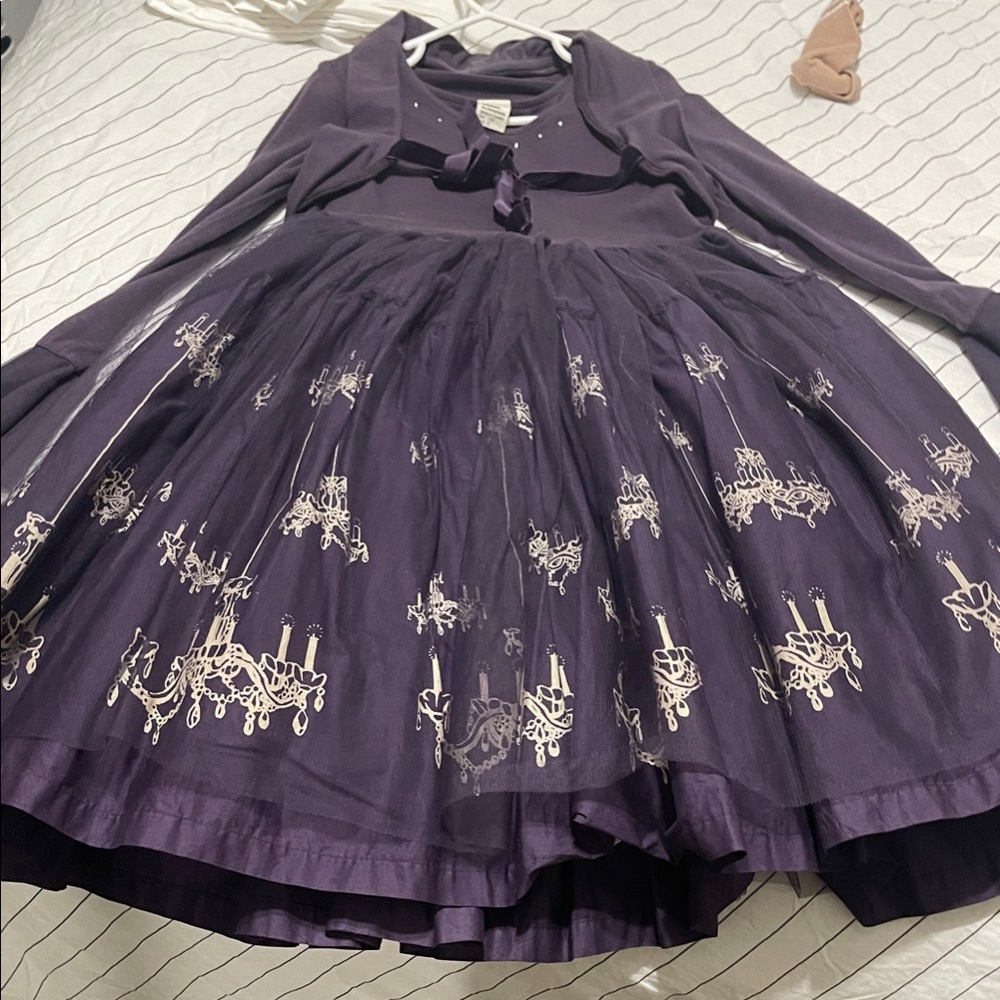 Charming Kids Dress with Carousel Motif